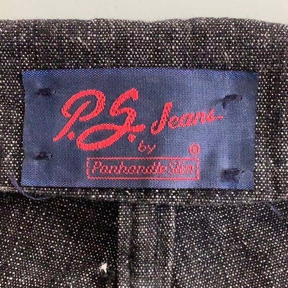 VGT Panhandle Slim fold over waist rib cage high waisted black jeans SZ 9/10 NWT - Picture 10 of 16